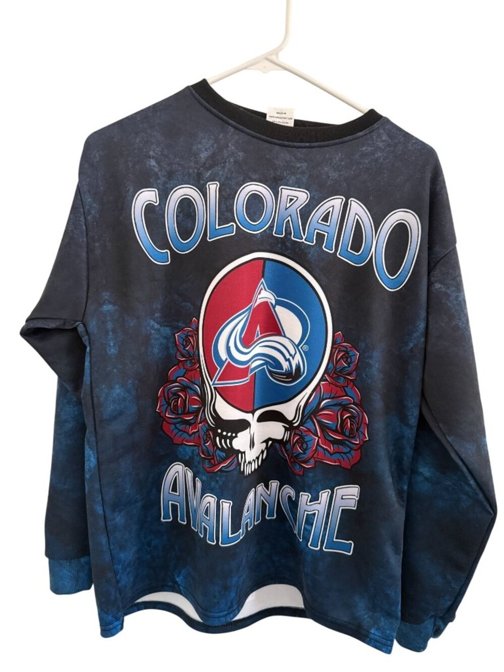 Park Antony Sweatshirt Mens Small Colorado Avalanche Grateful Dead Limited Edit